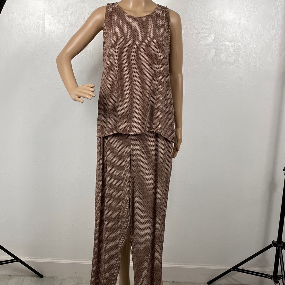 Cartoon Printed Two Piece Set Top And Pants Size S